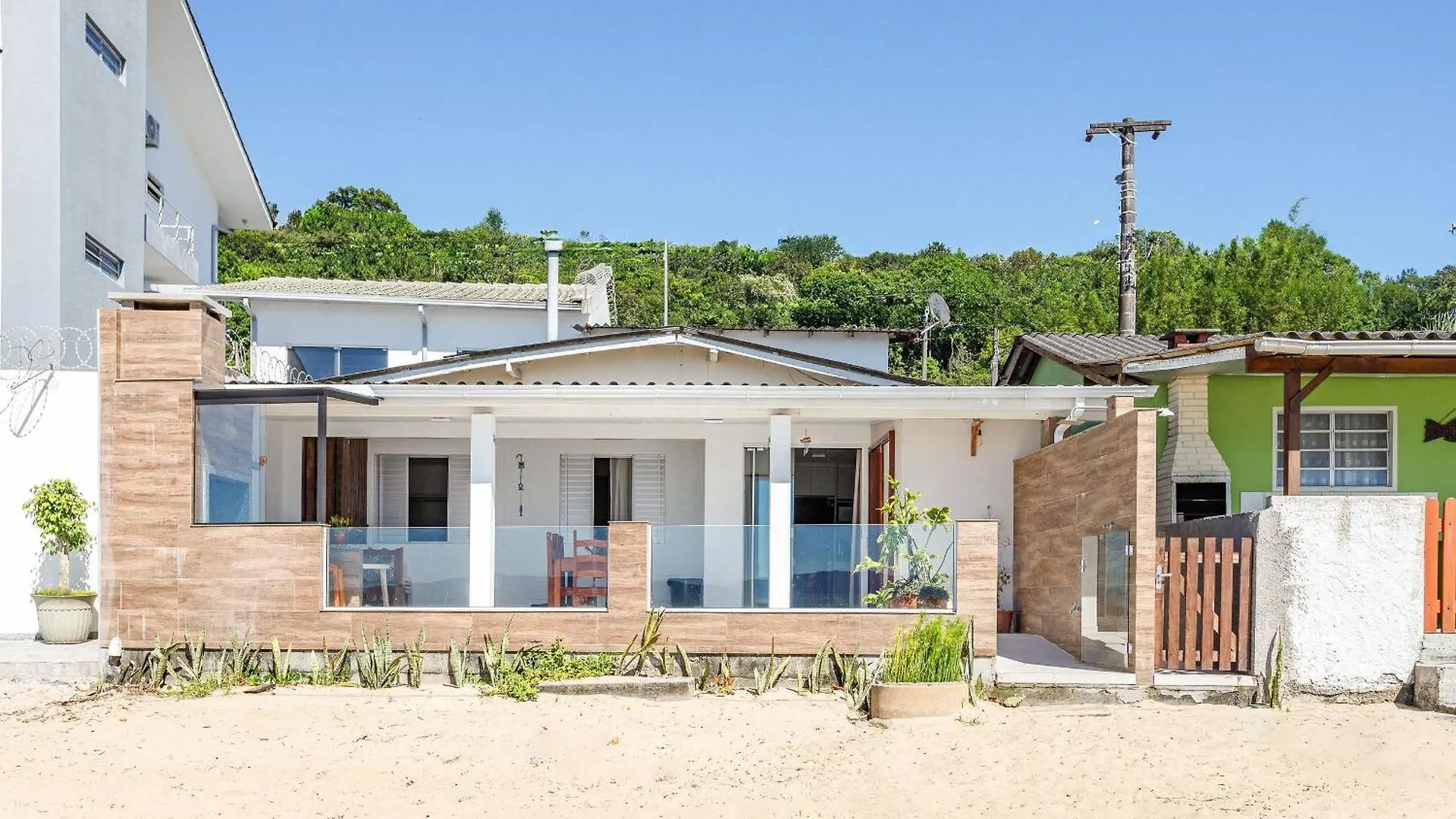 Willa Casa Pe Na Areia Sc Biguacu Brazylia